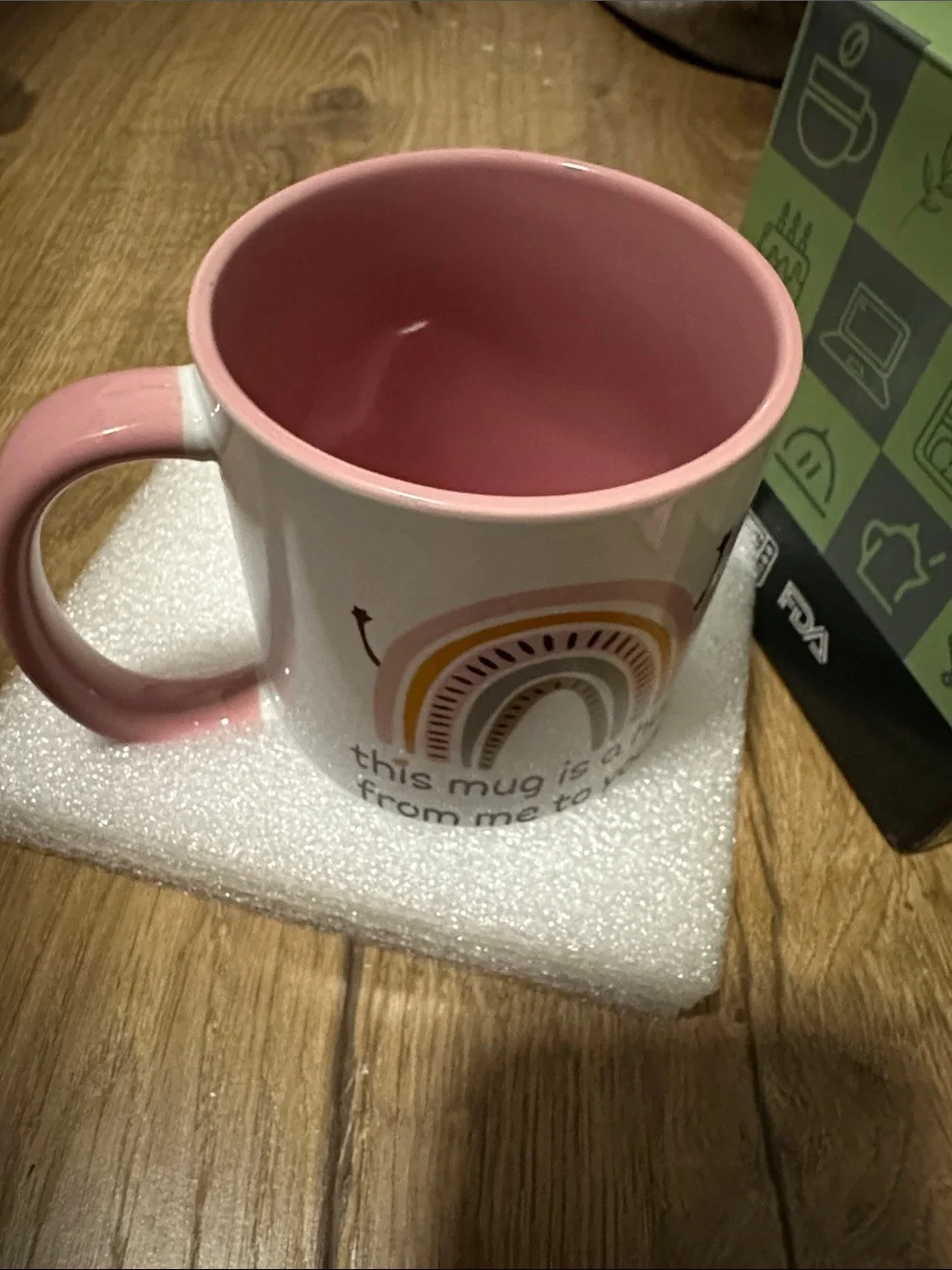 Friendship Gifts: Hug Mug - 11 Oz Pink, Perfect for Best Friends